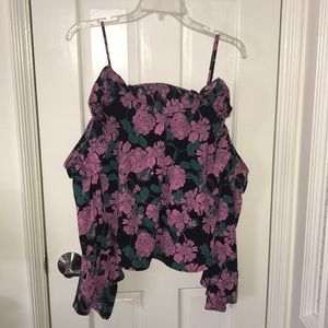 Nordstrom Floral Off Shoulder Ruffle Top